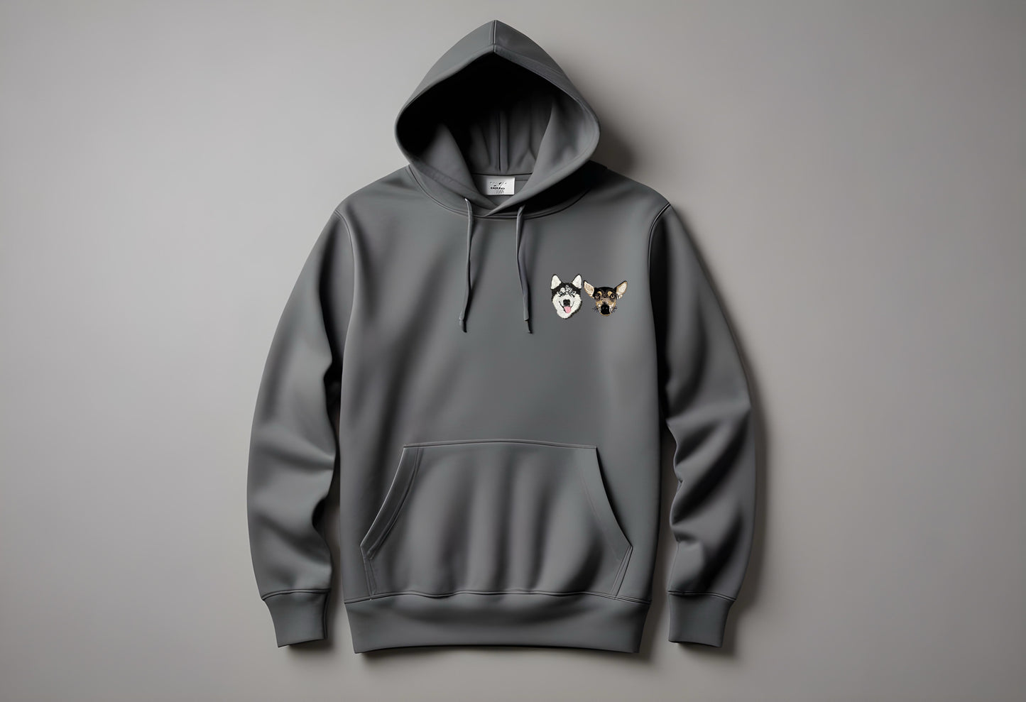 Sudadera con DOS bordados de mascotas  personalizado