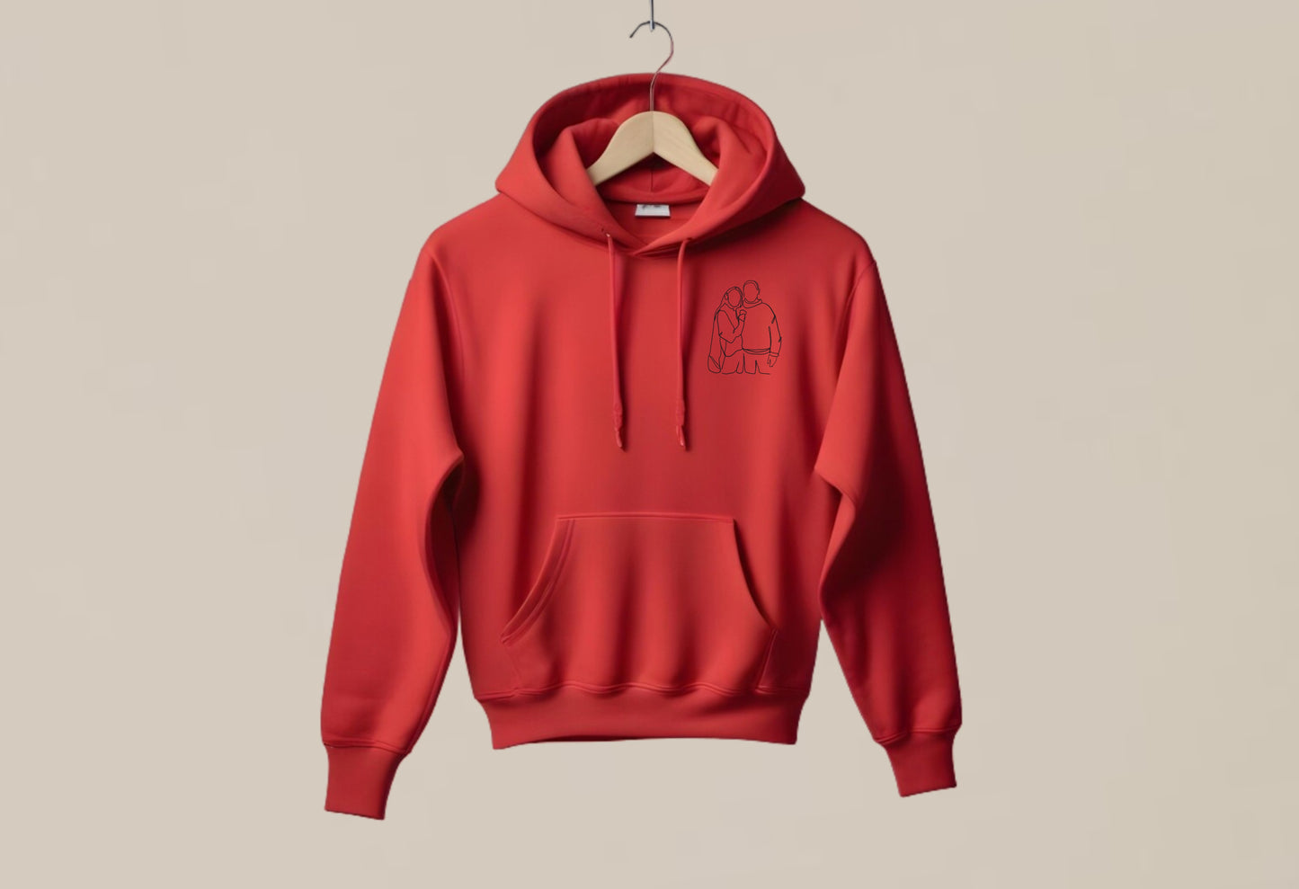 Sudadera con bordado de foto personalizada