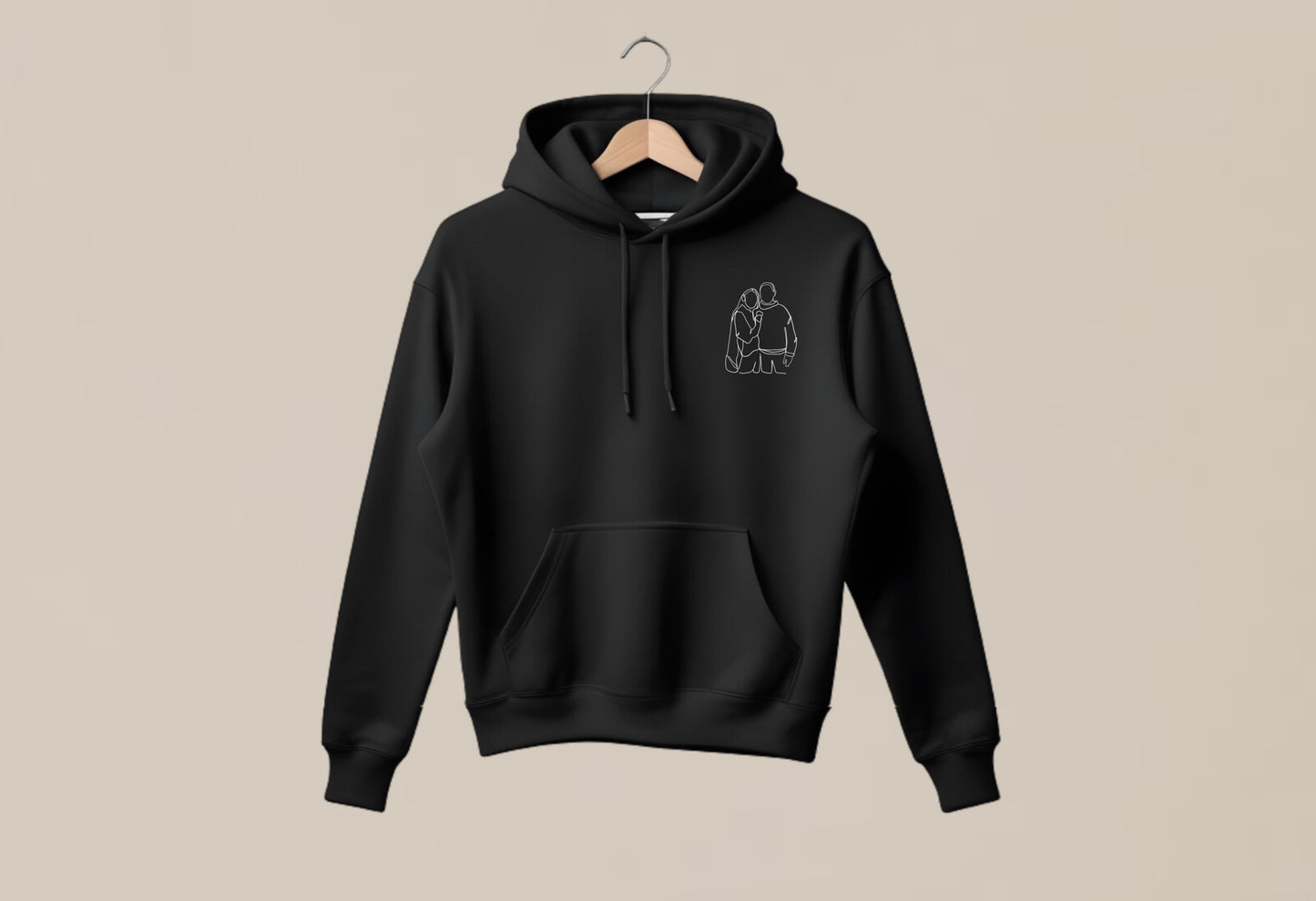 Sudadera con bordado de foto personalizada